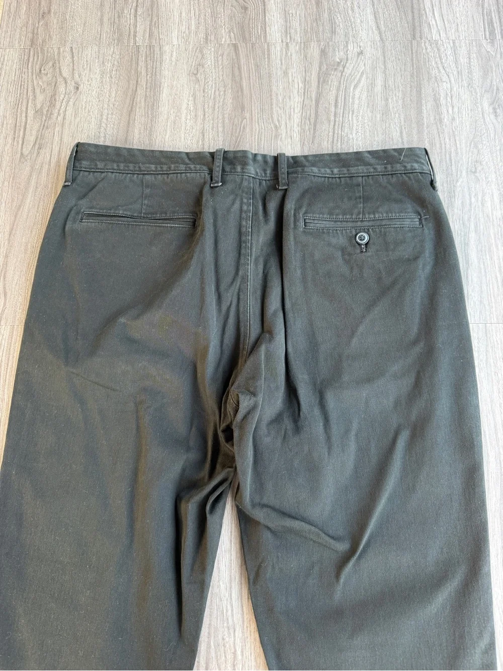 J.Crew Mens 770 Straight Fit Stretch Chino Pants Mens 33x32 Black Flat Front